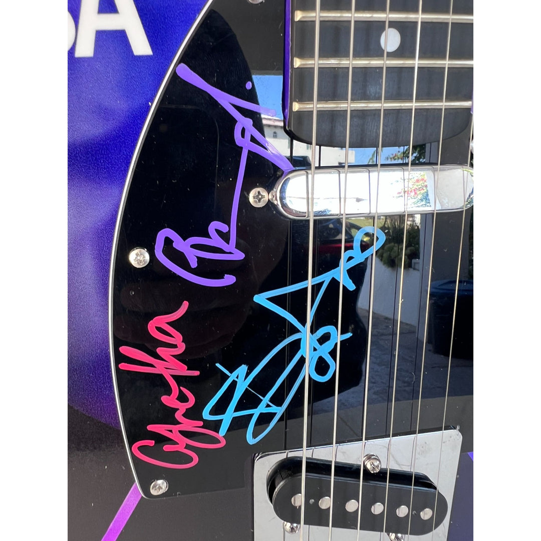 ABBA Agnetha Fältskog Anni-Frid Lyngstad Björn Ulvaeus Benny Andersson "One of a Kind" telecaster full size electric guitar signed.