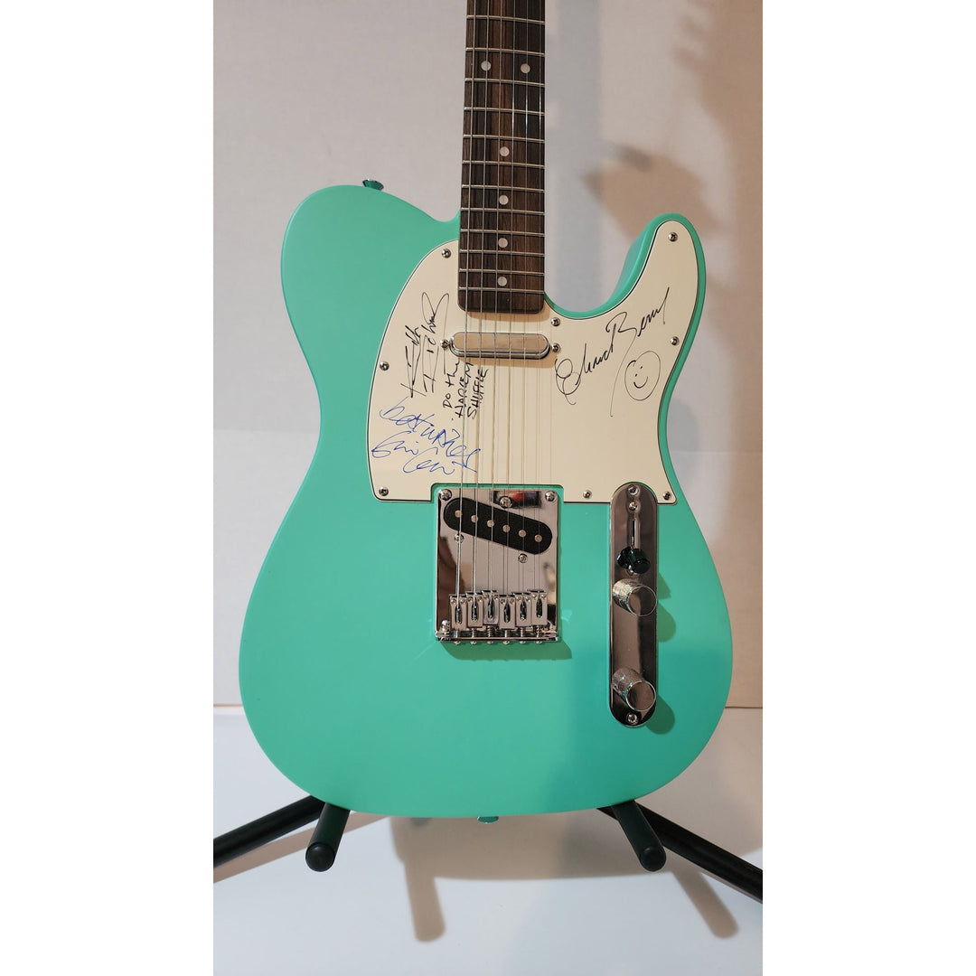 Keith Richards (inscribed), Eric Clapton, & Chuck Berry authentic Fender telecaster full size electric guitar signed with proof