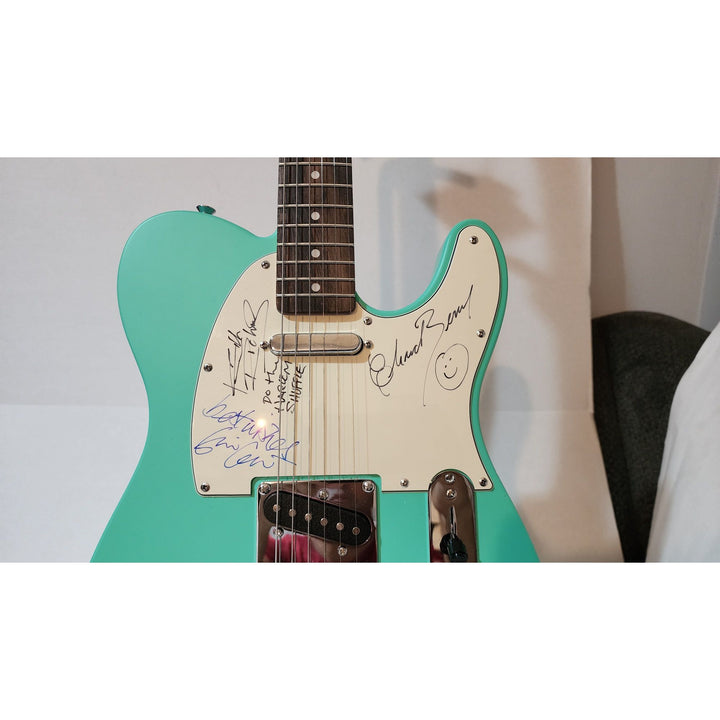 Keith Richards (inscribed), Eric Clapton, & Chuck Berry authentic Fender telecaster full size electric guitar signed with proof