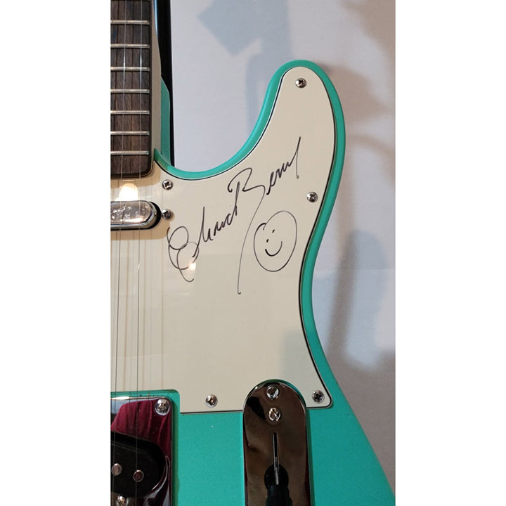 Keith Richards (inscribed), Eric Clapton, & Chuck Berry authentic Fender telecaster full size electric guitar signed with proof