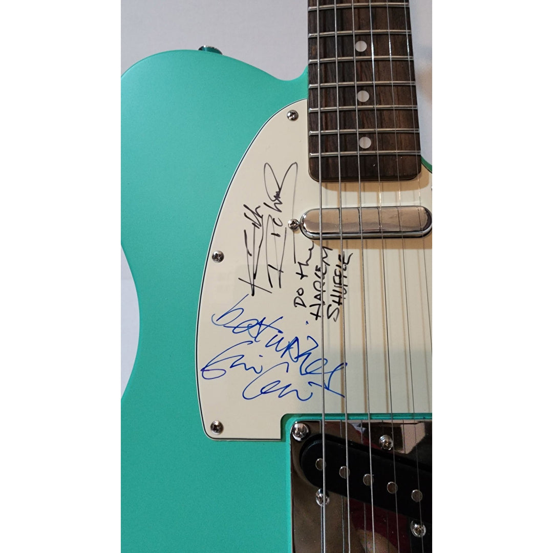 Keith Richards (inscribed), Eric Clapton, & Chuck Berry authentic Fender telecaster full size electric guitar signed with proof