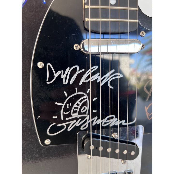 Daft Punk (Thomas Bangalter & Guy Manuel de Homem-Christo) signed with sketch on "One of a Kind" telecaster full size electric guitar.