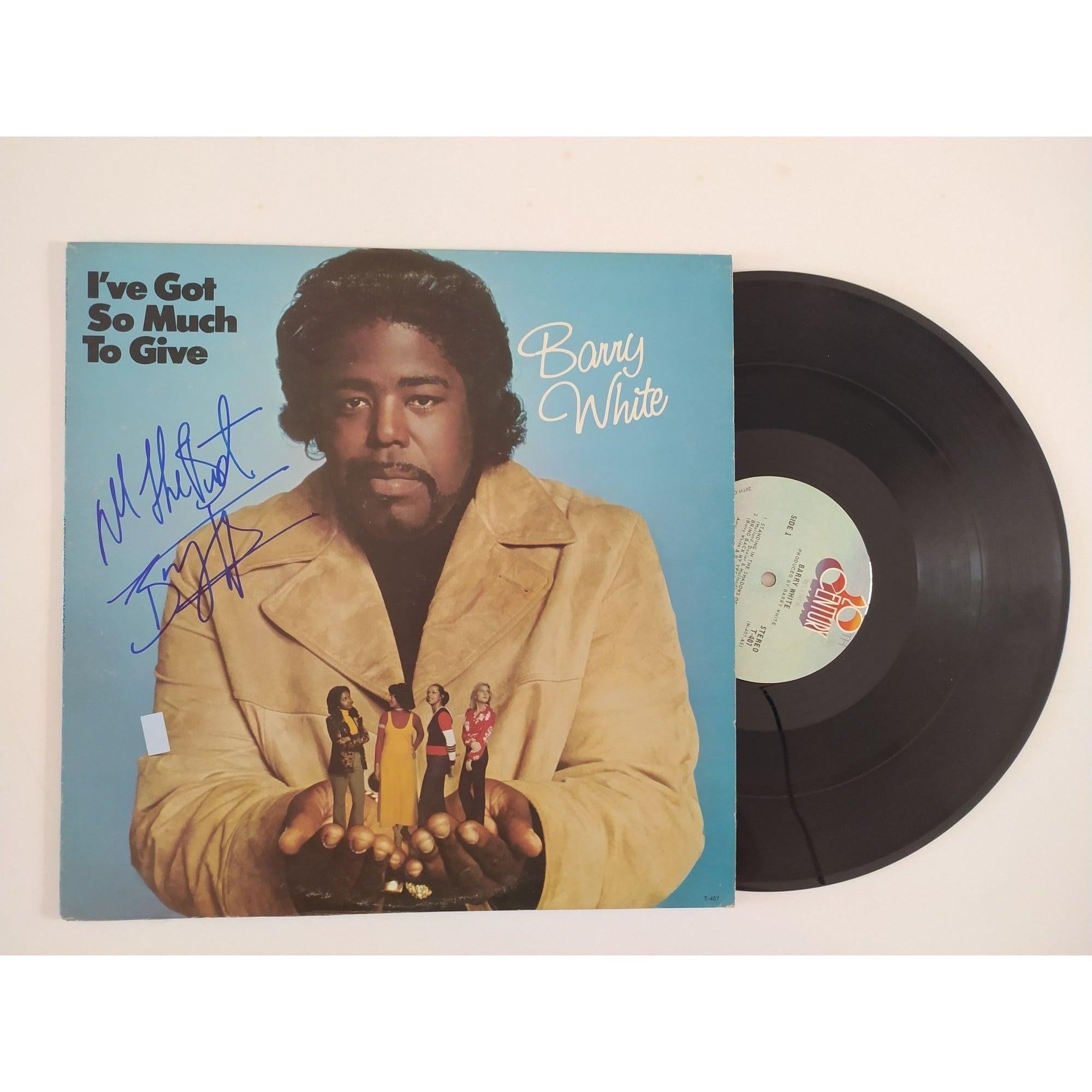 Signed Barry White 'I've Got So Much to Give' LP