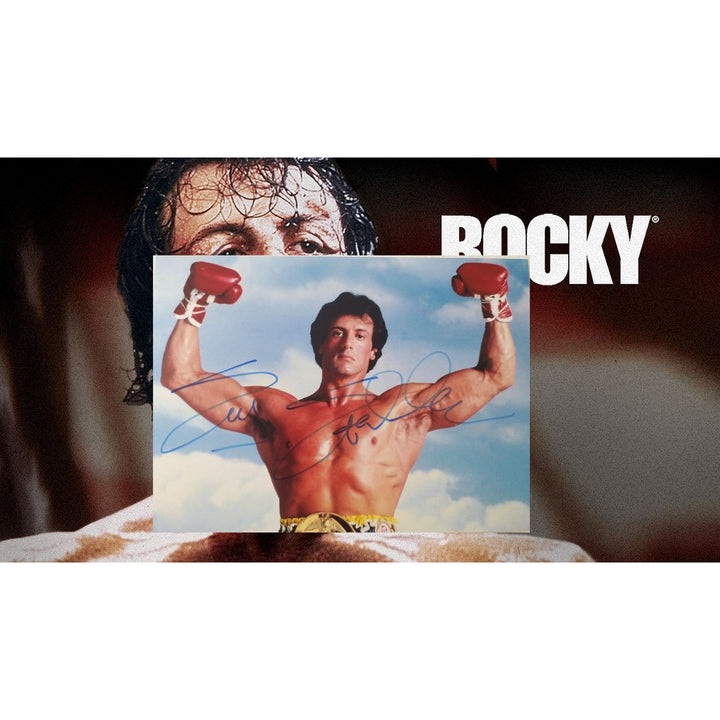 Sylvester Stallone, "Rocky Balboa", Rocky, 5x7 photo, signed with proof