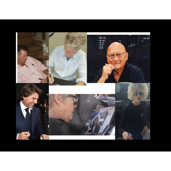 Top Gun Tom Cruise, Kelly McGillis, Val Kilmer, Kenny Loggins, Terri Nunn signed 24x36 original poster with proof