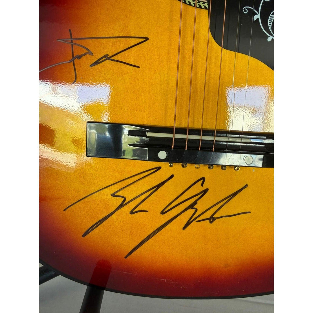 21 PILOTS Tyler Joseph Joshua Dun vintage acoustic guitar signed with proof