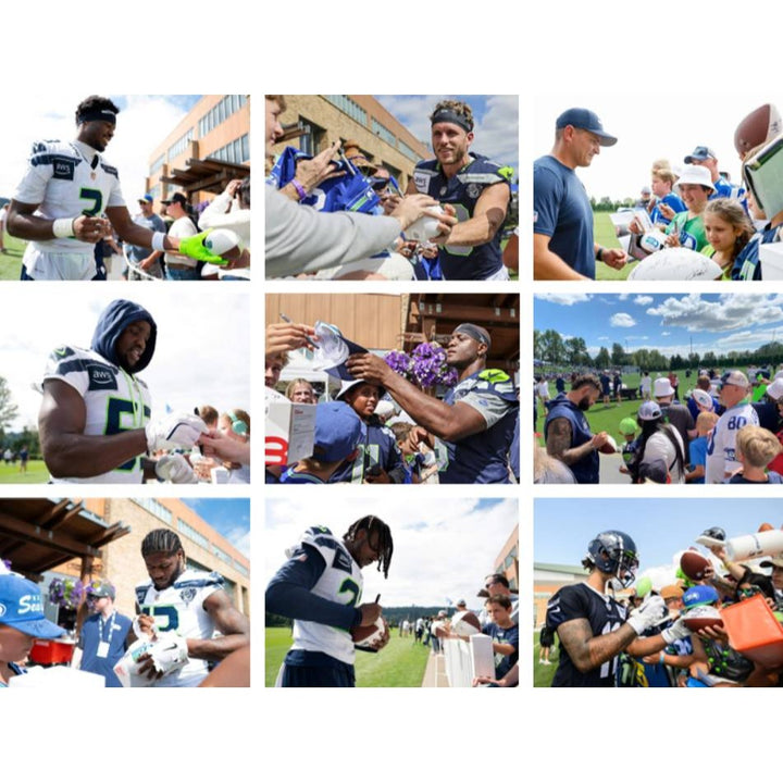 Seattle Seahawks pro model helmet 2025 team signed with proof (40 plus signatures)