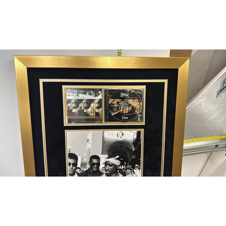 Tupac Shakur 4x5 autograph book page signed with proof & museum quality frame
