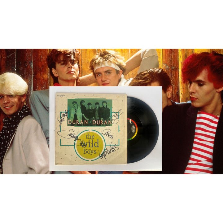 Duran Duran "The Wild Boys" signed LP with proof