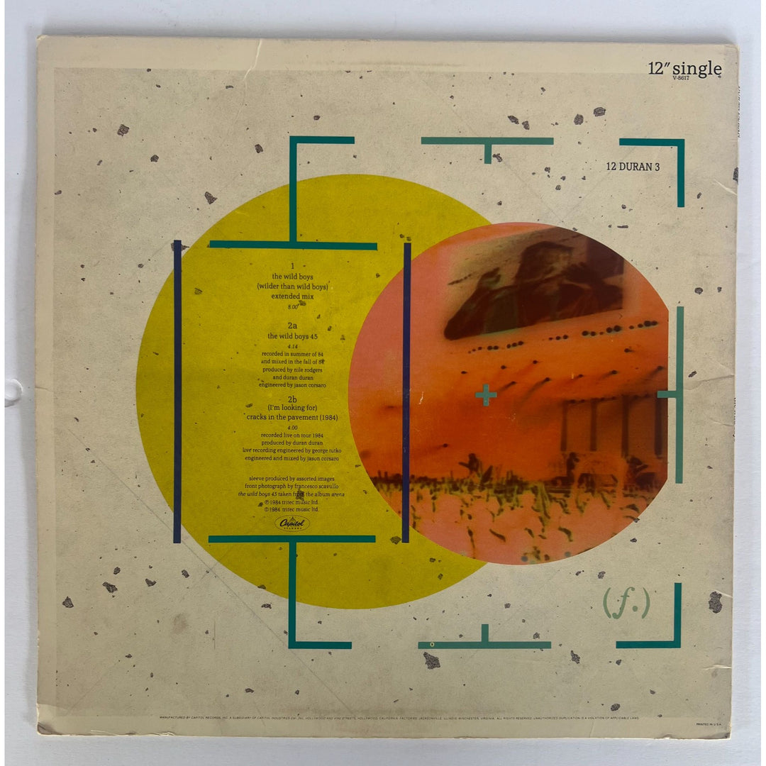 Duran Duran "The Wild Boys" signed LP with proof