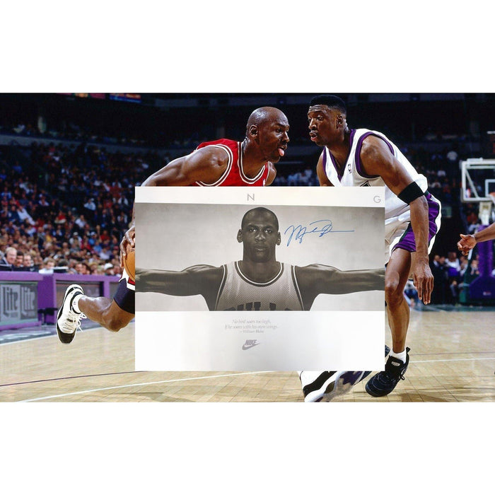 Michael Jordan "Wings" poster 71x24.5 dimensions signed with proof