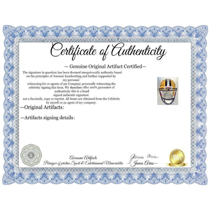 Joe Burrow Ja'Marr Chase LSU Tigers full size National Champions Ridell helmet signed with with proof