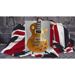 Load image into Gallery viewer, Pete Townshend Roger Daltrey John Entwistle &quot;The Who&quot; gold Les Paul electric guitar signed with proof
