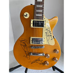 Load image into Gallery viewer, Pete Townshend Roger Daltrey John Entwistle &quot;The Who&quot; gold Les Paul electric guitar signed with proof
