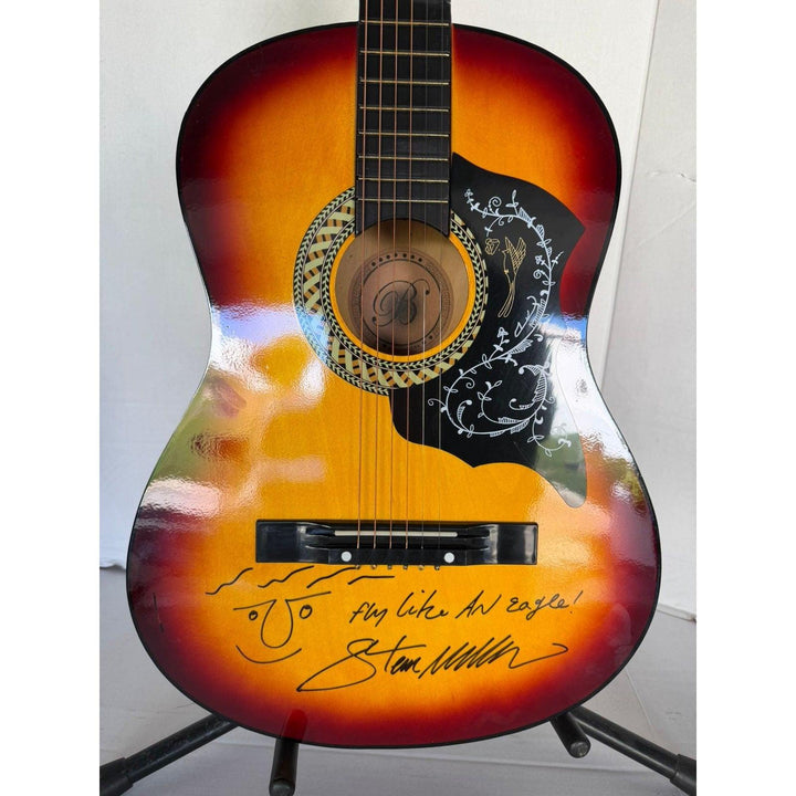 Steve Miller vintage acoustic guitar signed with proof