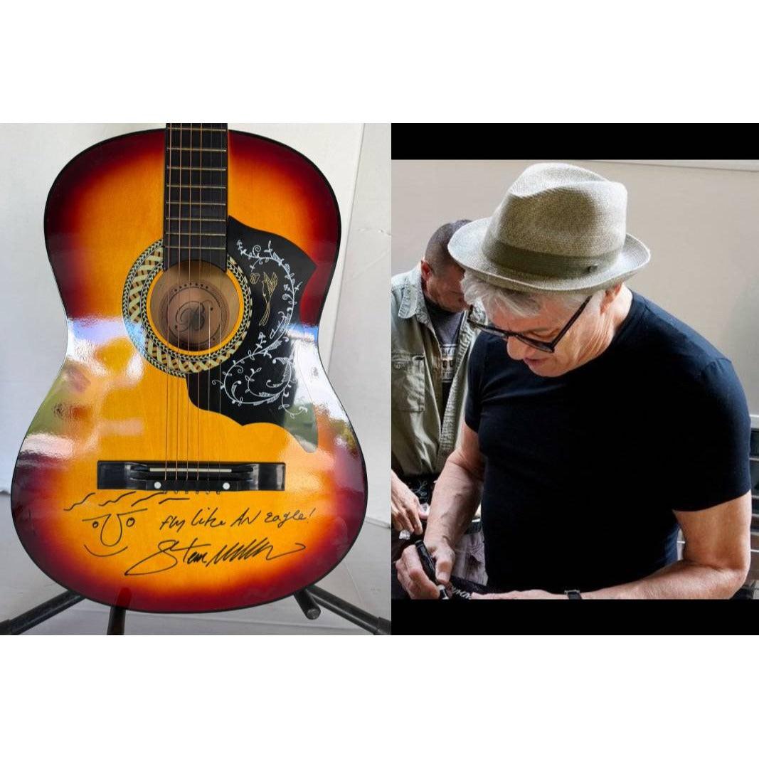 Steve Miller vintage acoustic guitar signed with proof