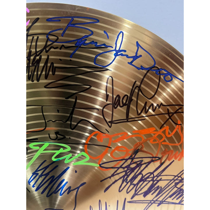 Heavy Metal Legends Black Sabbath, Metallica, Pantera, Slayer, Judas Priest, cymbal signed with proof