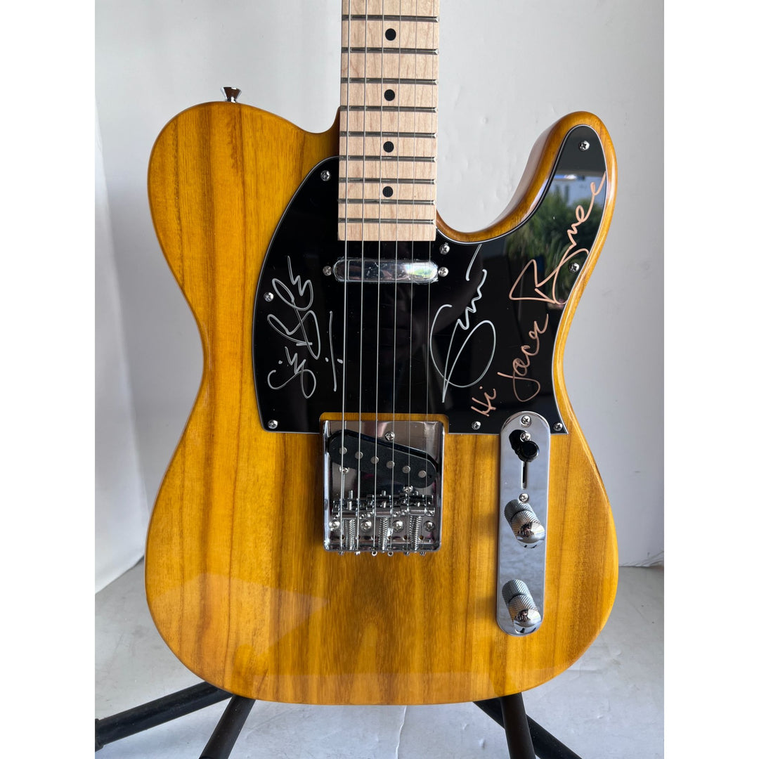 Cream Eric Clapton Ginger Baker Jack Bruce Telecaster electric guitar signed with proof