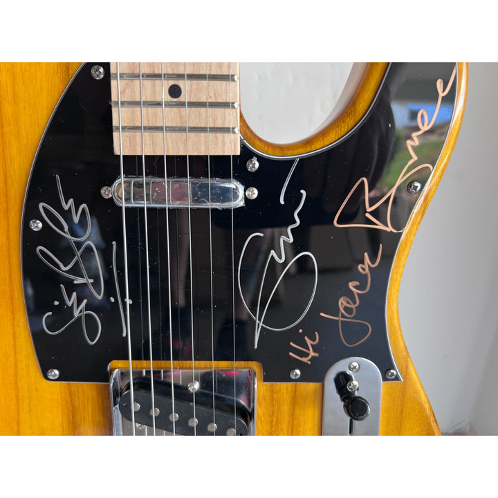 Cream Eric Clapton Ginger Baker Jack Bruce Telecaster electric guitar signed with proof