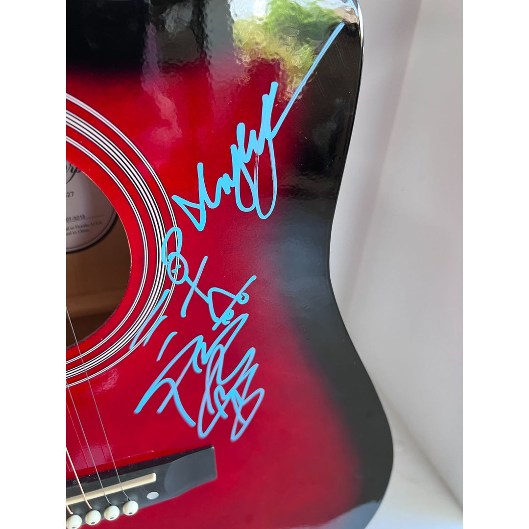 Jelly Roll signed "SON OF A SINNER" Hanswritten Lyric & Post Malone 38' acoustic guitar signed with proof