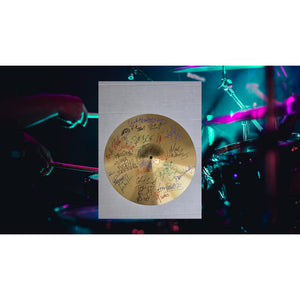 Legendary drummers Ringo Starr Neil Peart Ginger Baker Phil Collins 16-in Cymbal signed with proof