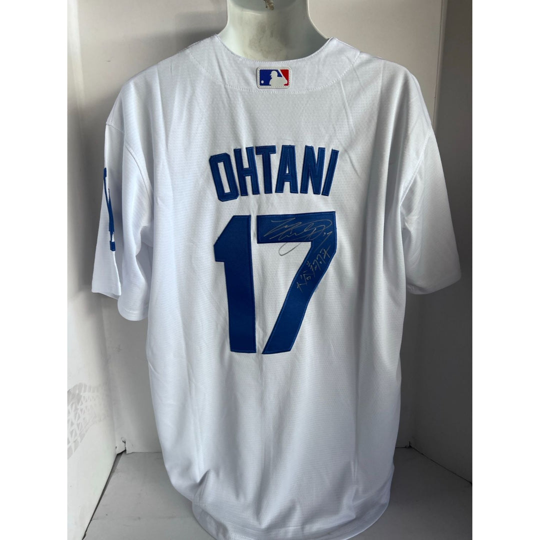 shohei ohtani Los Angeles Dodgers nike jersey signed in english and japanese with proof