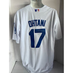 Load image into Gallery viewer, shohei ohtani Los Angeles Dodgers nike jersey signed in english and japanese with proof
