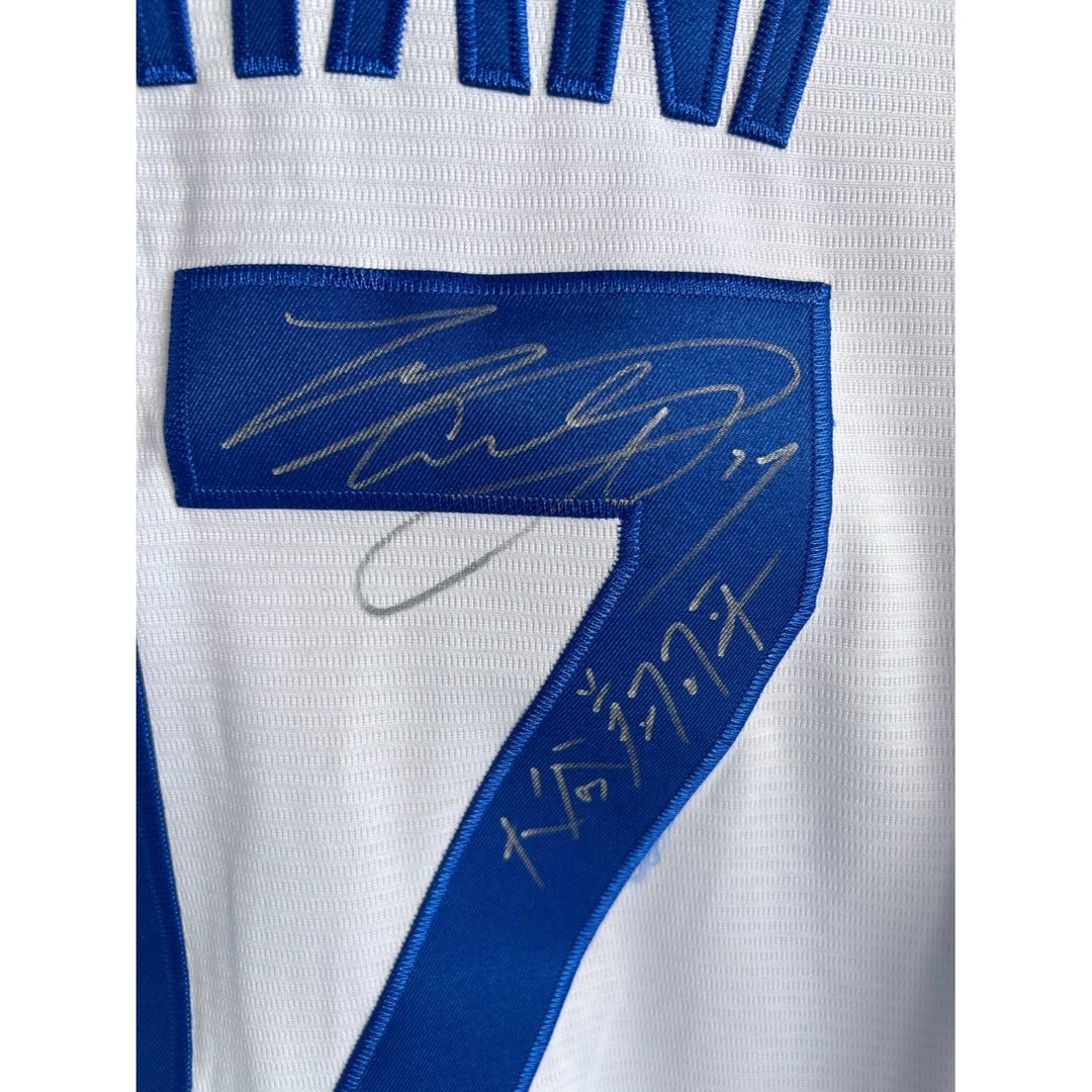 shohei ohtani Los Angeles Dodgers nike jersey signed in english and japanese with proof