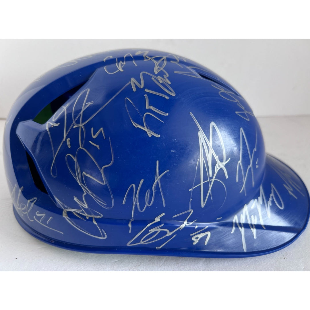 Shohei Ohtani Los Angeles Dodgers batting helmet 2024 team signed with proof