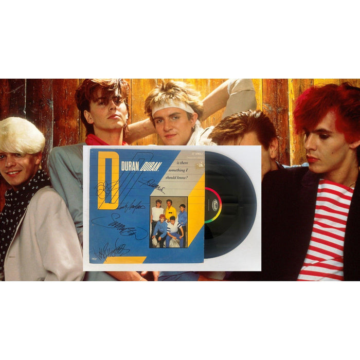 Duran Duran 'Is there something I should know" signed LP with proof