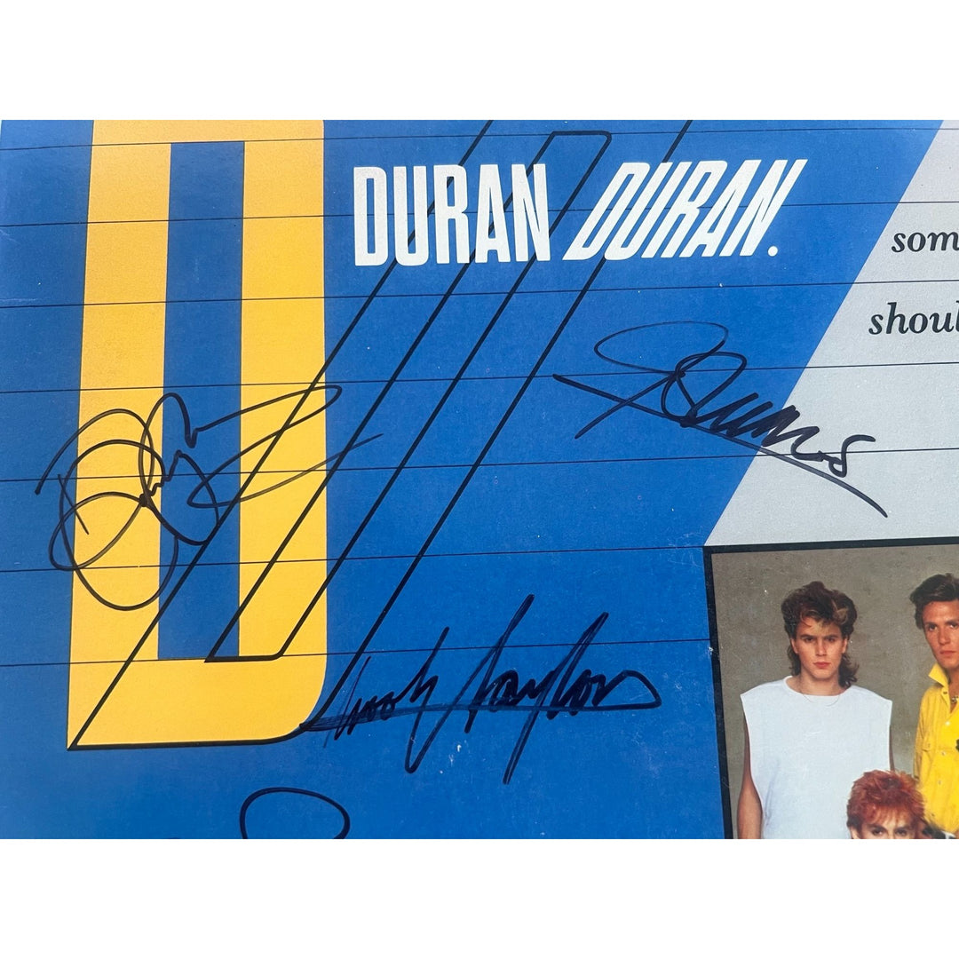 Duran Duran 'Is there something I should know" signed LP with proof