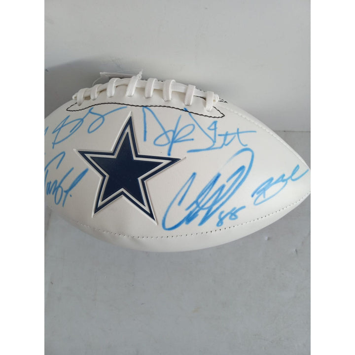 Dallas Cowboys Micah Parsons Dak Prescott Ceedee Lamb Stephon Gilmore Robert Woods Tony Pollard full size football signed with proof