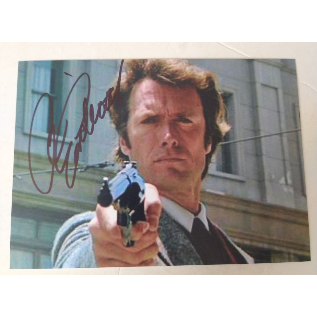 Clint Eastwood, 5x7 photo, signed, with proof