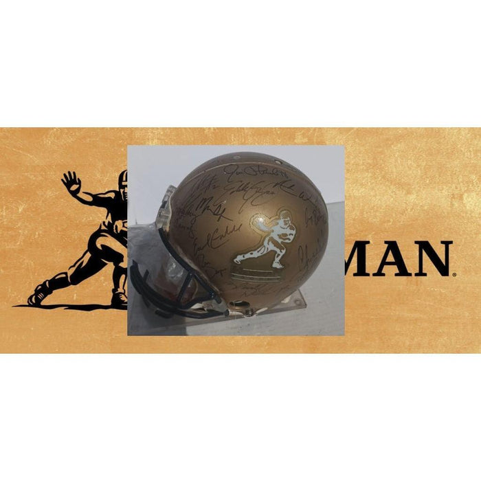 Heisman Trophy award winners Riddell pro model helmet 30 HTA Award winners Roger Staubach Marcus Allen Barry Sanders Bo Jackson signed