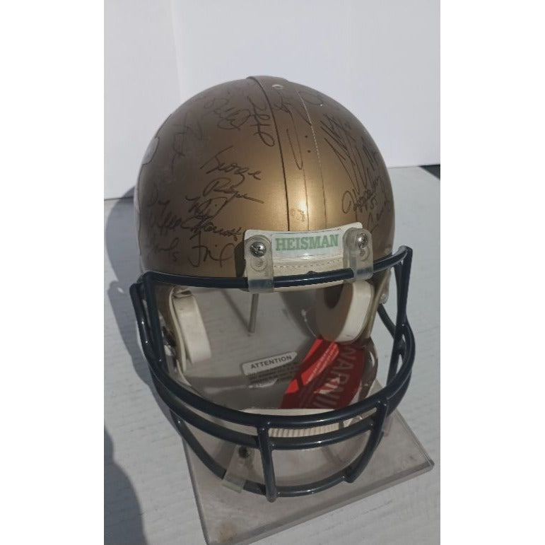 Heisman Trophy award winners Riddell pro model helmet 30 HTA Award winners Roger Staubach Marcus Allen Barry Sanders Bo Jackson signed