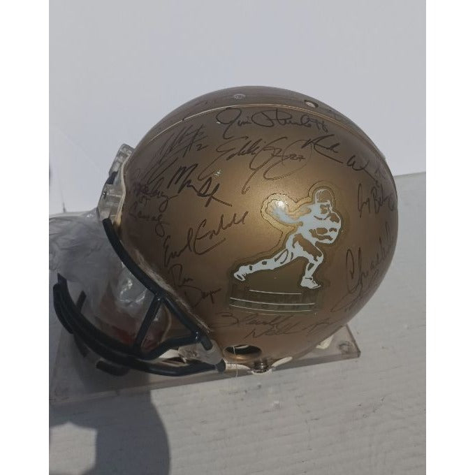 Heisman Trophy award winners Riddell pro model helmet 30 HTA Award winners Roger Staubach Marcus Allen Barry Sanders Bo Jackson signed