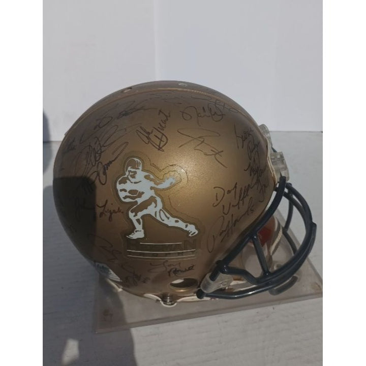 Heisman Trophy award winners Riddell pro model helmet 30 HTA Award winners Roger Staubach Marcus Allen Barry Sanders Bo Jackson signed