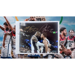 Load image into Gallery viewer, Stephen Curry and LeBron James 2024 Team USA 8x10 photo signed with proof
