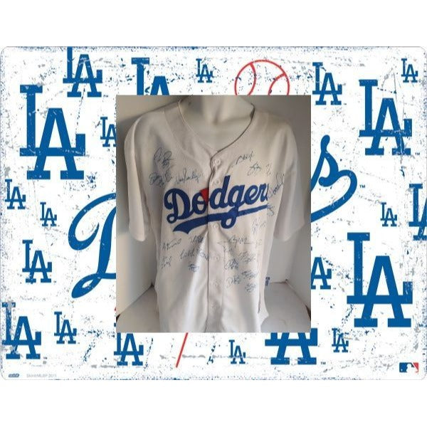 Los Angeles Dodgers Clayton Kershaw Vin Scully MLB game model Jersey team signed