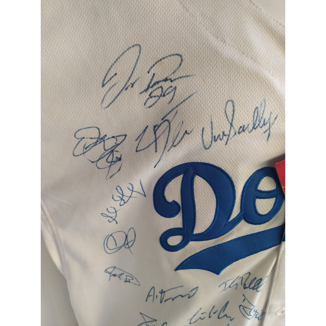 Los Angeles Dodgers Clayton Kershaw Vin Scully MLB game model Jersey team signed