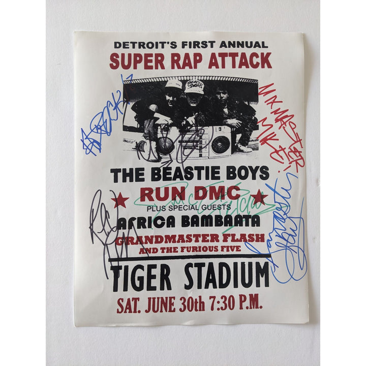 The Beastie Boys and Run DMC 11X14 Photo signed with proof