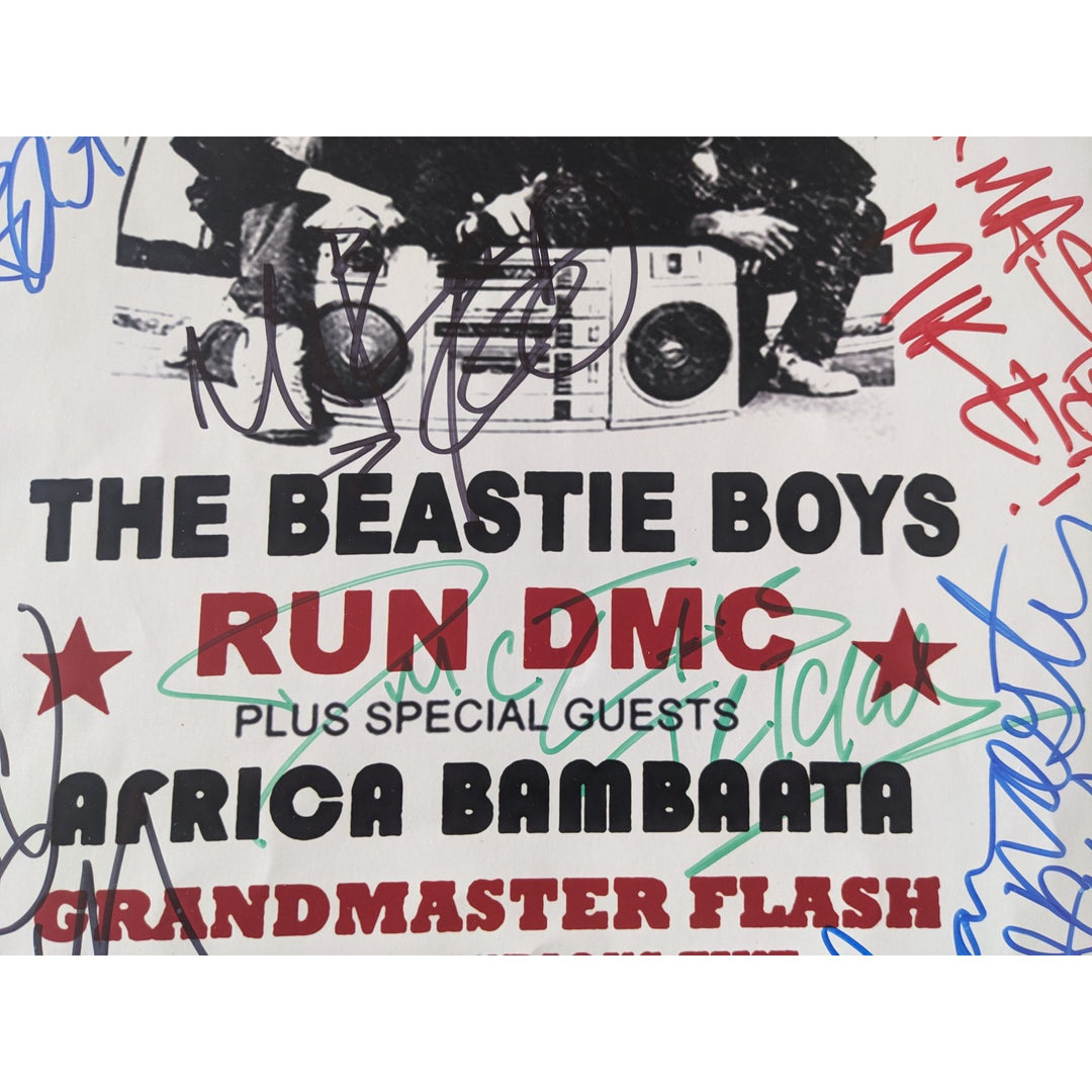 The Beastie Boys and Run DMC 11X14 Photo signed with proof