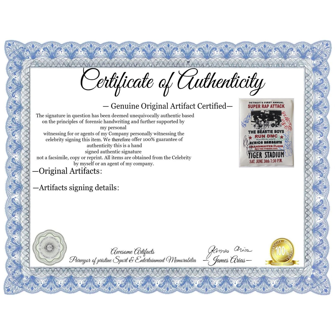 The Beastie Boys and Run DMC 11X14 Photo signed with proof