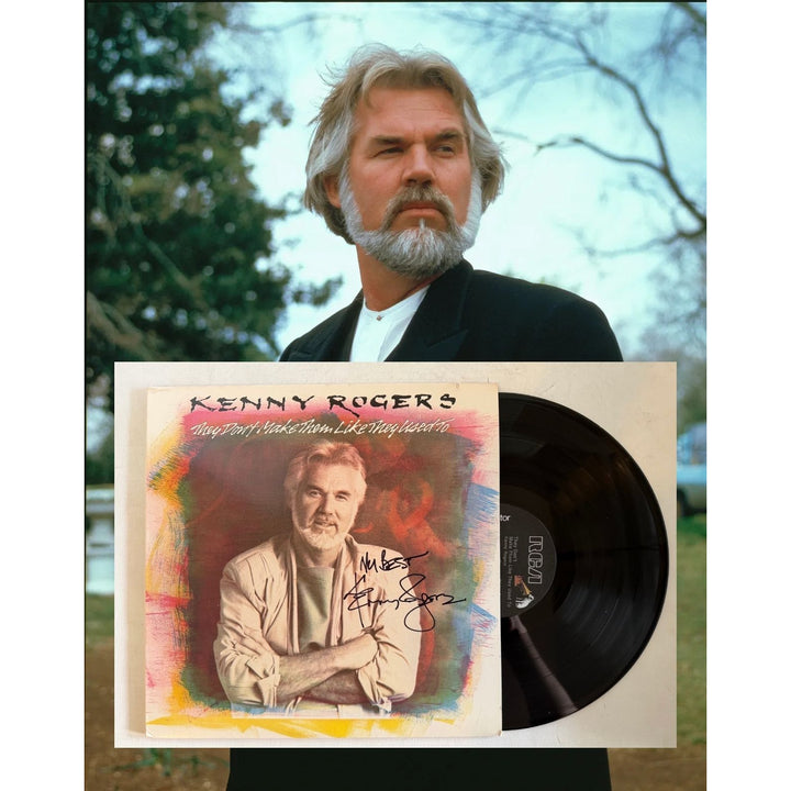 Kenny Rogers "They Don't Make Them Like They Used To" original lp signed with proof