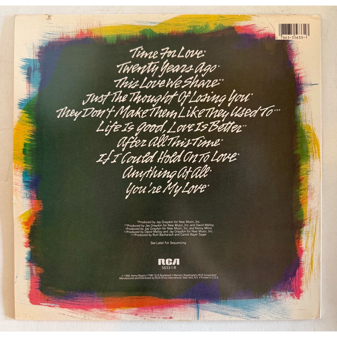 Kenny Rogers "They Don't Make Them Like They Used To" original lp signed with proof