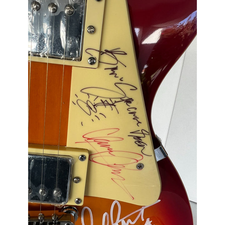 Bruce Springsteen and E Street Band vintage les paul electric guitar signed with proof