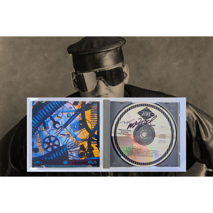 "Kool Moe Dee" Mohandas Dewese CD jacket & and CD both signed with proof