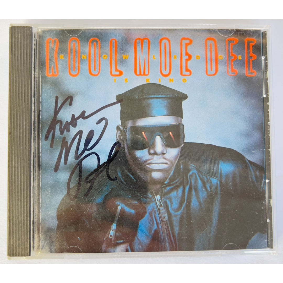 "Kool Moe Dee" Mohandas Dewese CD jacket & and CD both signed with proof