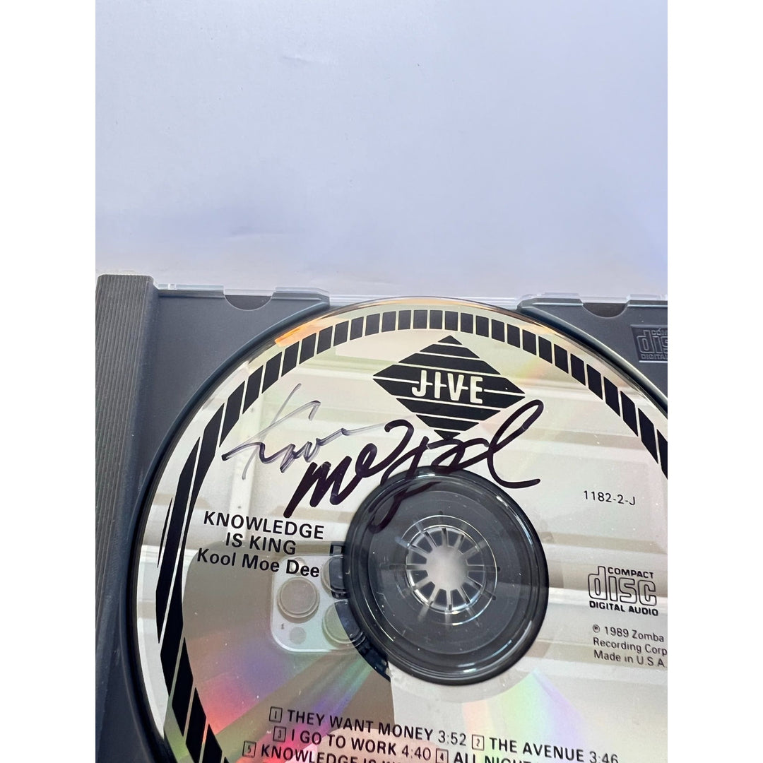 "Kool Moe Dee" Mohandas Dewese CD jacket & and CD both signed with proof