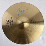 Load image into Gallery viewer, Neil Peart , Geddy Lee , Alex Lifeson Rush band signed 10&#39; cymbal with proof
